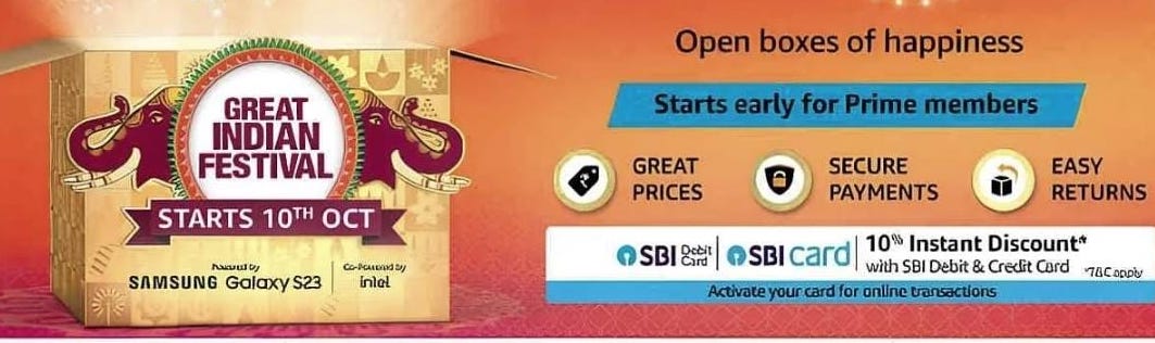 Amazon India Rejigs The Great Indian Festival Sale Date To Coincide With Flipkart’s