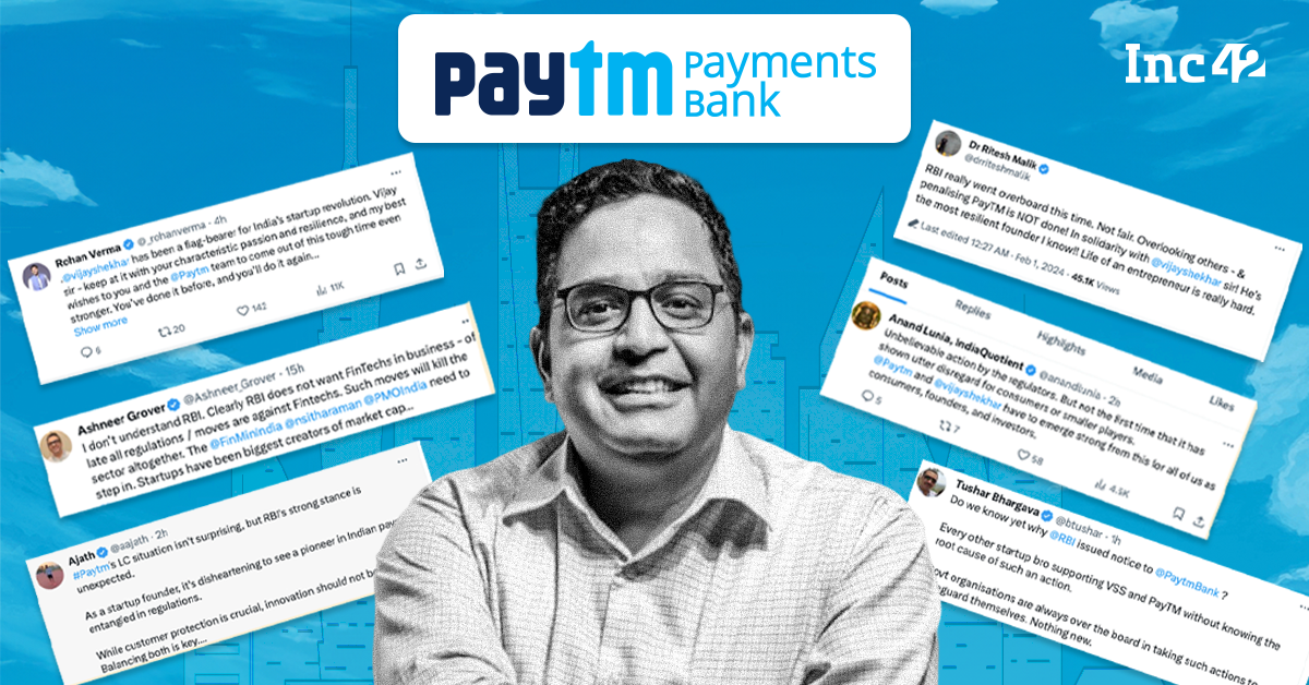 Startup Stakeholders Band Together To Support Paytm CEO