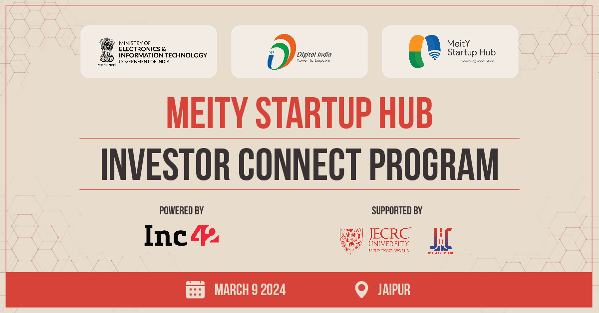 MeitY Startup Hub Investor Connect Programme Coming To Jaipur On March 9