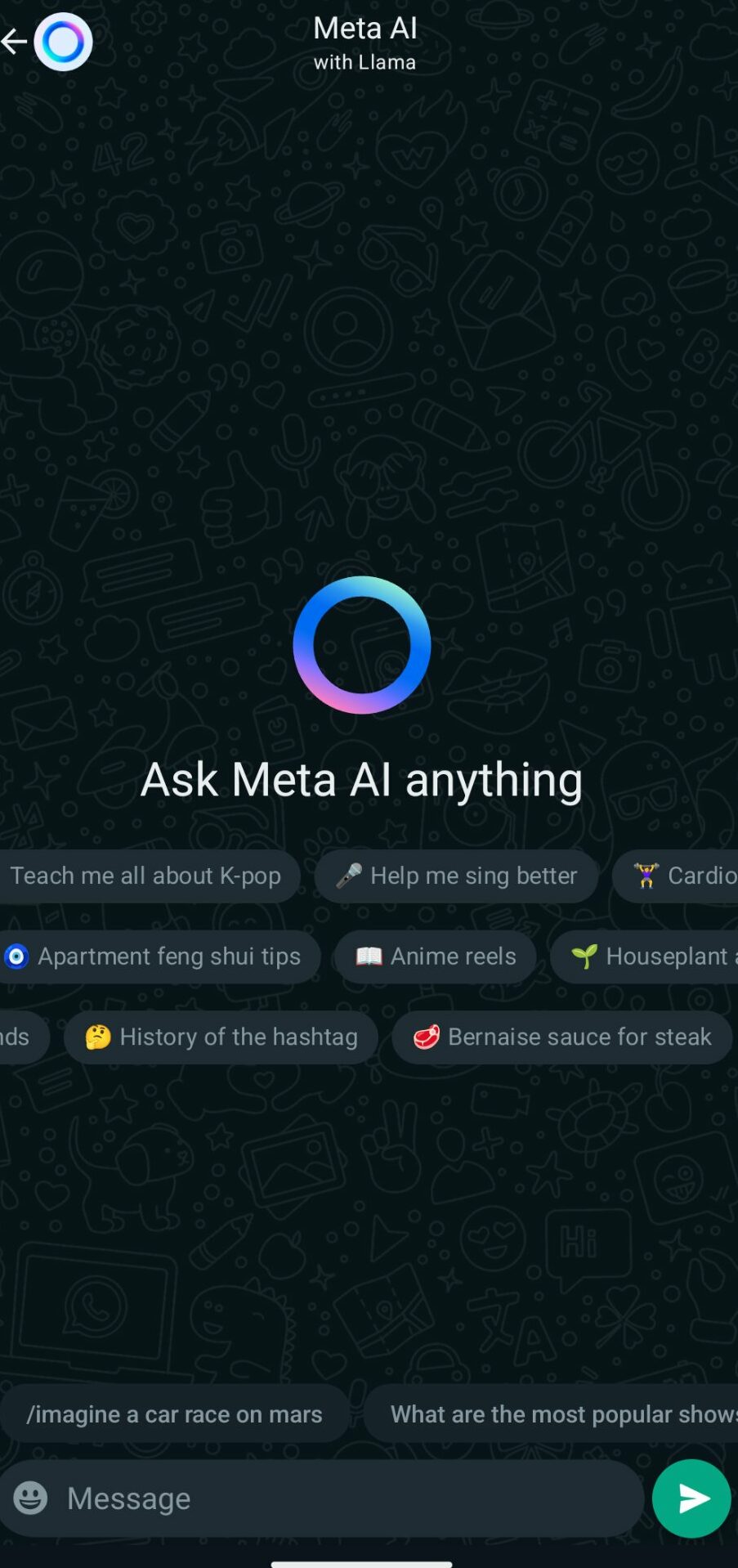 The feature called “Meta AI” is powered by the company’s open-source large language model, LLaMA (Large Language Model Meta AI).